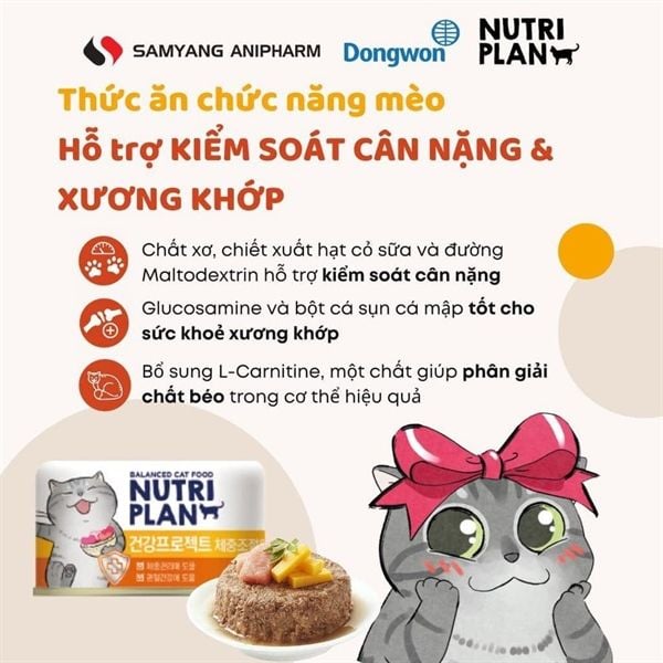 Pate Cho Mèo Nutri Plan Chức Năng 160g (Hàn Quốc) – Nông Trại Thú Cưng