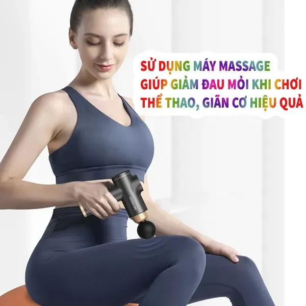 ZIYOU LANG Súng Massage Cầm Tay Đa Năng Hoạt Động Bằng Pin 8 Đầu 6 ...