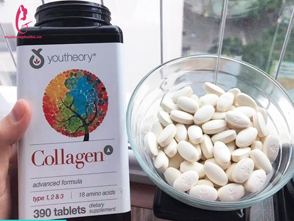 Viên Uống Collagen + Biotin Youtheory Mỹ 390 viên – myphamphutho.vn