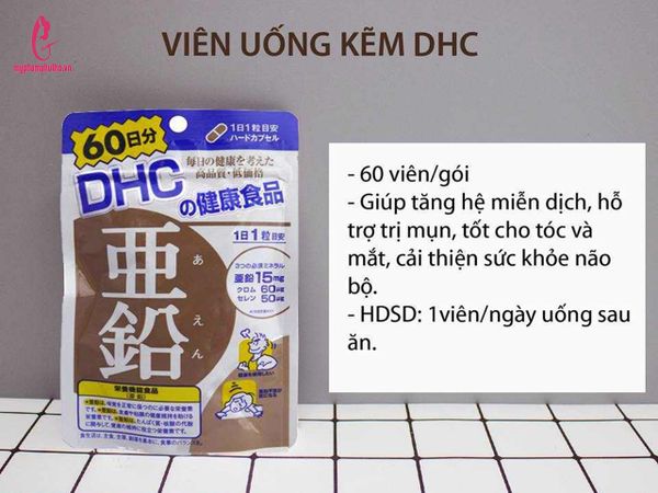 Viên uống DHC Kẽm 30 ngày/60 ngày Nhật Bản – myphamphutho.vn