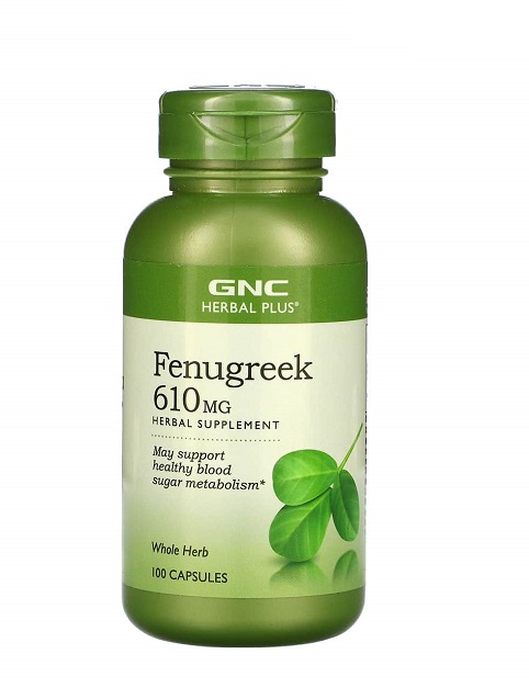 Viên uống cỏ cà ri lợi sữa GNC Fenugreek 610mg của Mỹ | Chiaki.vn