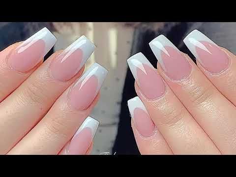 NAIL TINH YEU | CÁCH LÀM PINK AND WHITE CĂN BẢN | NAIL ART 2021 |1178