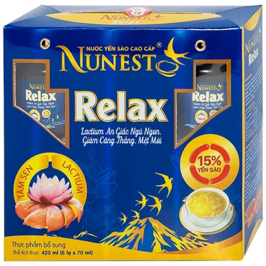 Nước Yến Sào Cao Cấp Nunest Relax hỗ trợ ngủ ngon, giảm căng thẳng ...