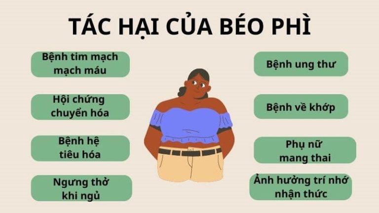 Béo phì: Nguyên nhân và tác hại của bệnh béo phì