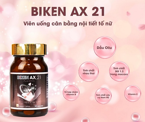 Viên uống nội tiết tố Biken AX 21 Placenta 90 viên - Nhật BảnViên ...