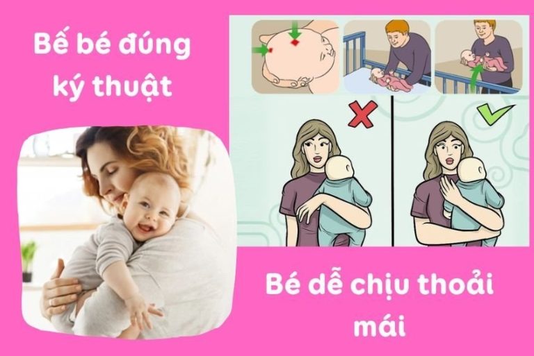 Hướng dẫn cha mẹ cách bế trẻ sơ sinh đúng kỹ thuật