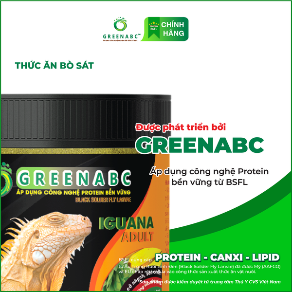 Thức ăn cho Iguana Trưởng Thành vị CHUỐI – GREENABC