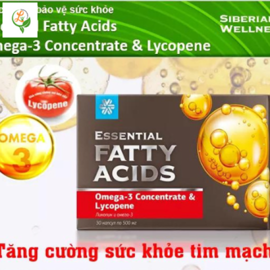 Hỗ Trợ Tim Mạch Essential Fatty Acids Omega 3 Concentrate và Lycopene