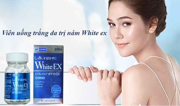 White Ex 1000mg, 270 viên - Nhật Bản: Viên uống làm trắng da, trị ...