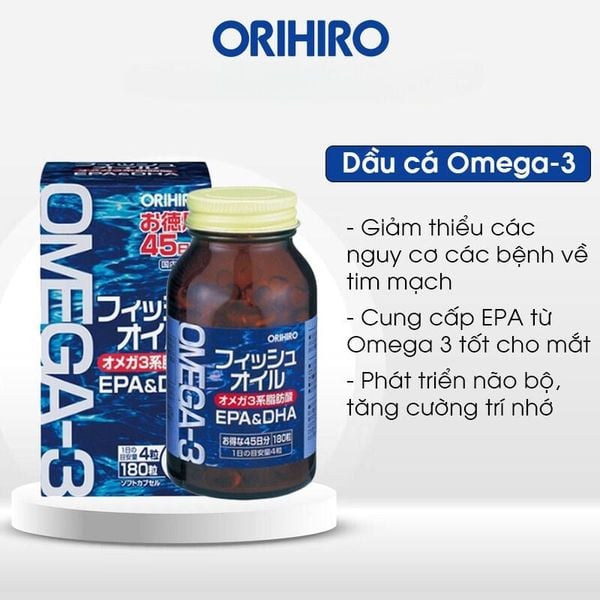 Viên uống Omega 3 Orihiro - Bí quyết vàng cho sức khỏe toàn diện