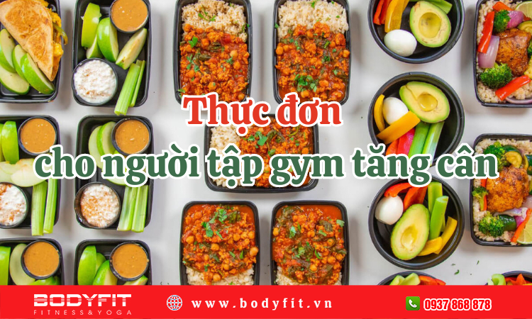 Thực đơn cho người tập gym tăng cân - Bodyfit