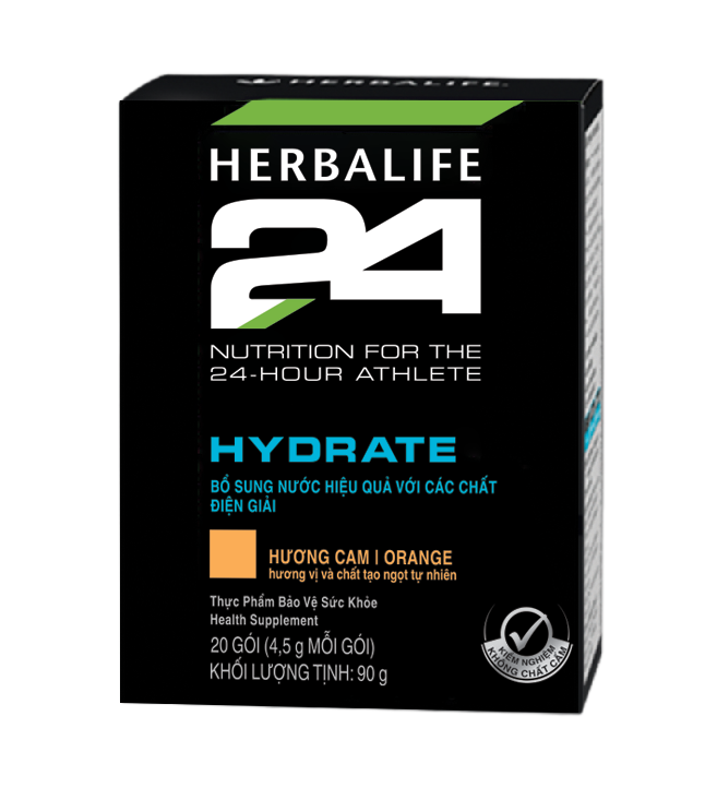 Herbalife 24 HYDRATE Hương cam phục hồi cơ bắp vận động viên