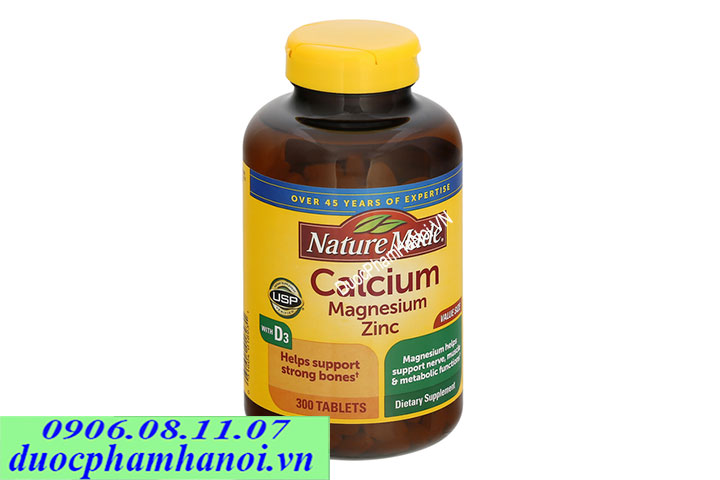 Nature Made Calcium Magnesium Zinc Thuốc Bổ Sung Canxi