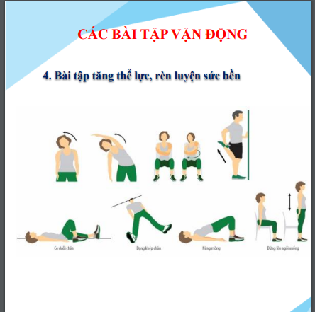 Các bài tập vận động nâng cao sức khỏe cho F0 điều trị tại nhà