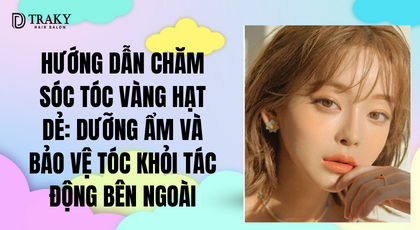 Hướng dẫn chăm sóc tóc vàng hạt dẻ: Dưỡng ẩm và bảo vệ tóc khỏi tác độ