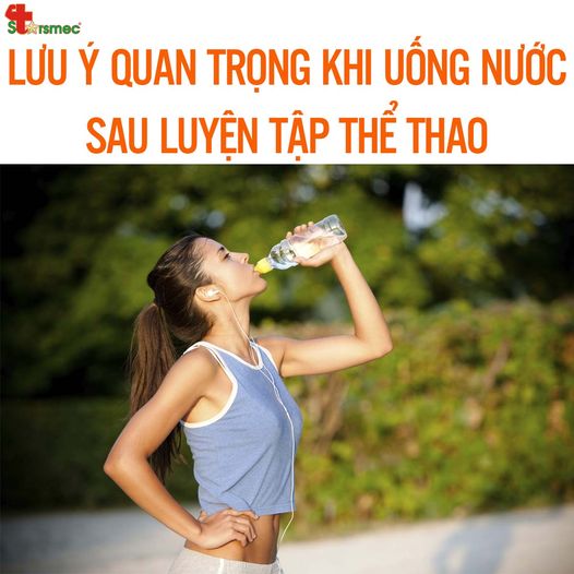 Những LƯU Ý quan trọng khi UỐNG NƯỚC sau luyện thể thao