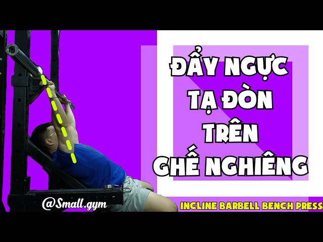 Đẩy NGỰC tạ đòn trên Ghế Nghiêng ( Incline Barbell Bench Press ...