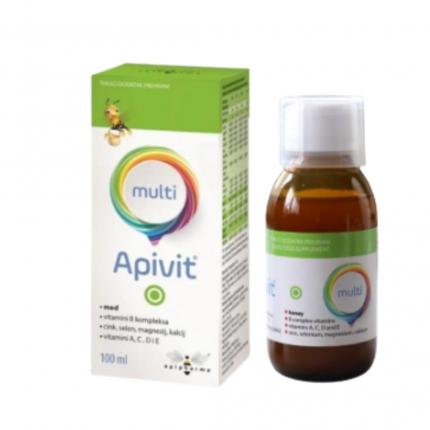 Siro Multi Apivit chai 100ml hỗ trợ tăng cường sức đề kháng cơ thể ...